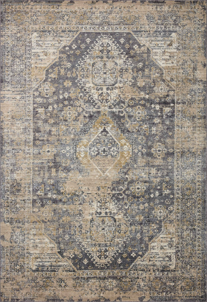 Loloi Indra INA-03 Charcoal/Natural Area Rug main image