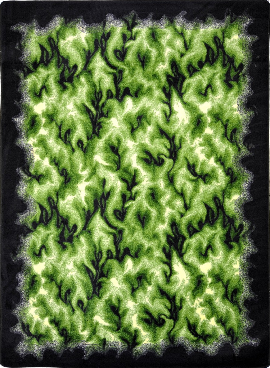 Joy Carpets Kaleidoscope Inferno Green Area Rug