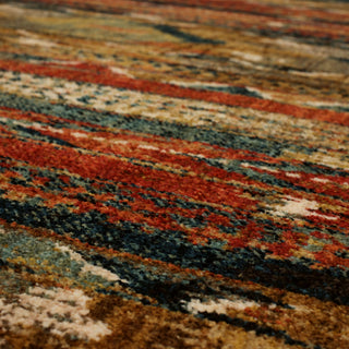 Karastan Spice Market Infused Aquamarine Area Rug Detail Image