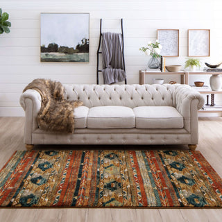 Karastan Spice Market Infused Aquamarine Area Rug Main Image