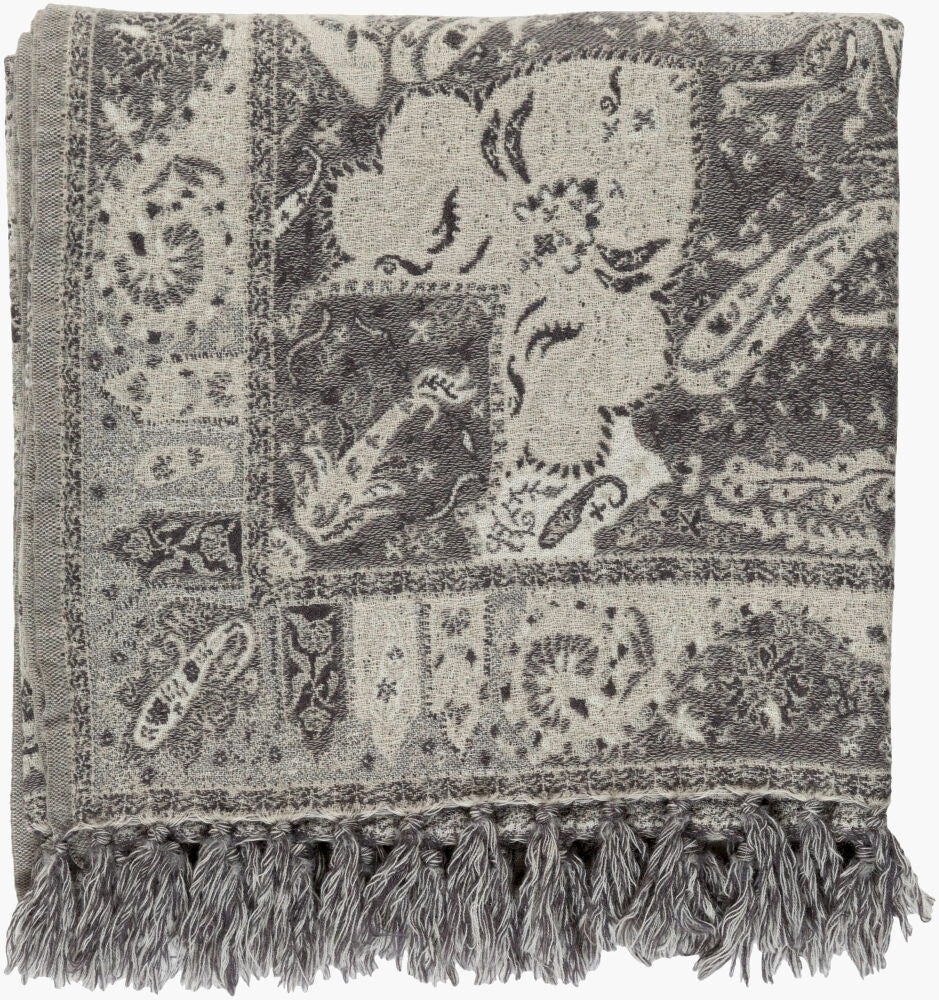 Surya Indira IRI-1003 Charcoal Throw main image