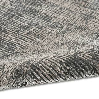 Calvin Klein Ck024 Irradiant IRR01 Black Ivory Area Rug Corner Image