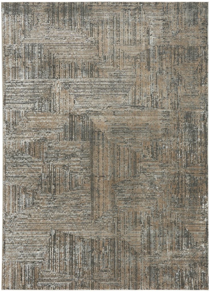 Calvin Klein Ck024 Irradiant IRR01 Black Ivory Area Rug main image