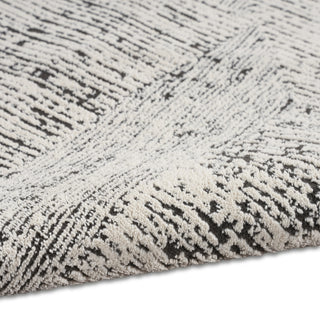 Calvin Klein Ck024 Irradiant IRR01 Cream Black Area Rug Corner Image