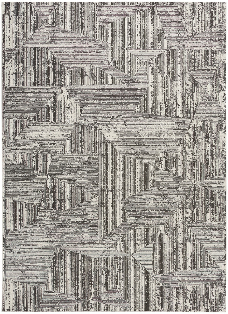 Calvin Klein Ck024 Irradiant IRR01 Cream Black Area Rug main image