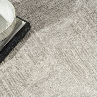 Calvin Klein Ck024 Irradiant IRR01 Silver Area Rug Corner Image
