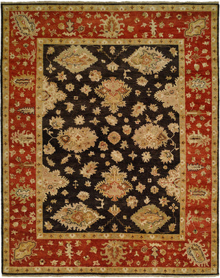 Kalaty Ismir IS-754 Black/Rust Area Rug Main Image