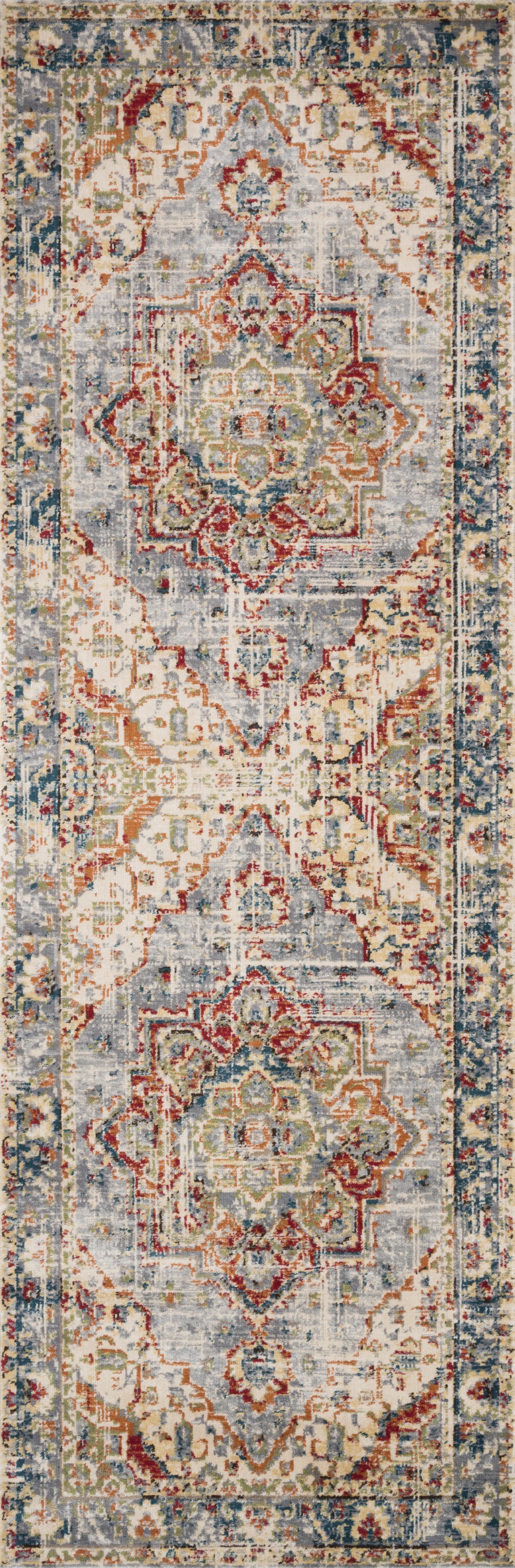 Loloi II Isadora ISA-02 Oatmeal/Multi Area Rug Lifestyle Image Feature