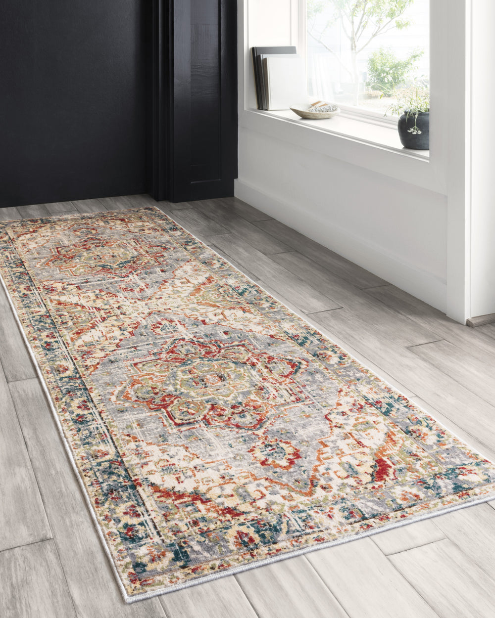 Loloi II Isadora ISA-02 Oatmeal/Multi Area Rug Lifestyle Image Feature