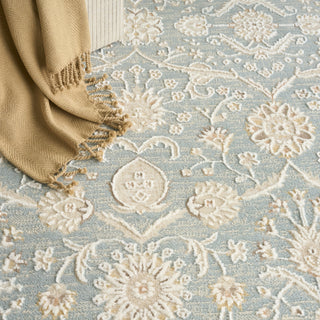Nourison Isla ISL01 Blue Area Rug Corner Image