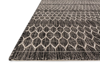 Loloi Isle IE-01 Black / Grey Area Rug Corner Image
