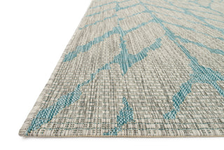 Loloi Isle IE-02 Mist / Aqua Area Rug Corner Image