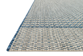 Loloi Isle IE-03 Grey / Blue Area Rug Corner Image