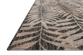 Loloi Isle IE-08 Natural/Black Area Rug Corner Image