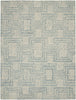 Nourison Interlock ITL06 Ivory Turquoise Area Rug main image