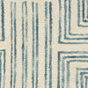 Nourison Interlock ITL06 Ivory Turquoise Area Rug Swatch Image