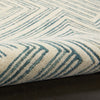 Nourison Interlock ITL06 Ivory Turquoise Area Rug Texture Image