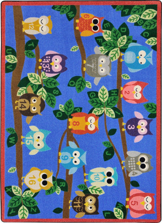 Joy Carpets Kid Essentials It's A Hoot Multi Area Rug