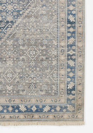 Momeni Izmir IZ-03 Blue Area Rug Corner Image