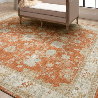 Karastan Adalia Iznik Rust Area Rug Lifestyle Image Feature
