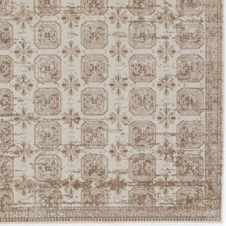 Jaipur Living Nadine Milea NDN05 Tan/Cream Area Rug by Vibe Detail Image