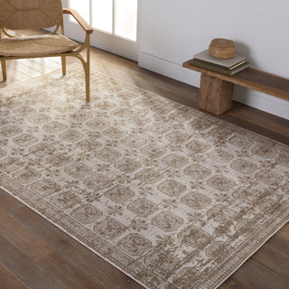 Jaipur Living Nadine Milea NDN05 Tan/Cream Area Rug by Vibe Lifestyle Image
