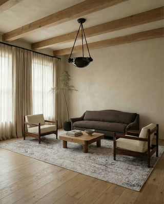 Jaipur Living Acadia Belvoir ACD07 Light Gray/Cream Area Rug Lifestyle Image