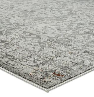 Jaipur Living Acadia Elvira ACD08 Gray/Cream Area Rug Corner Image
