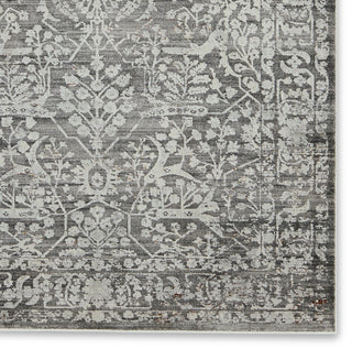 Jaipur Living Acadia Elvira ACD08 Gray/Cream Area Rug Detail Image