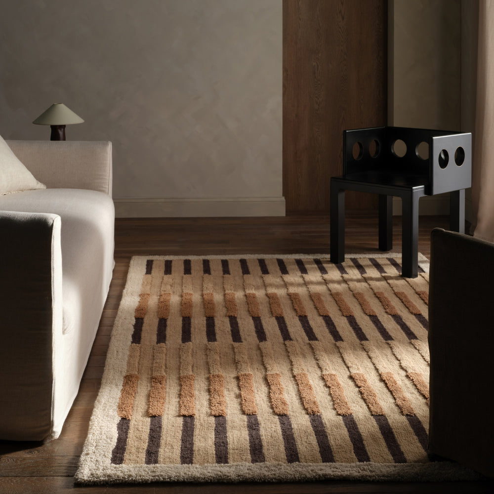 Jaipur Living Aibel Jivika AIB03 Brown Machine Washable Area Rug Room Scene Feature