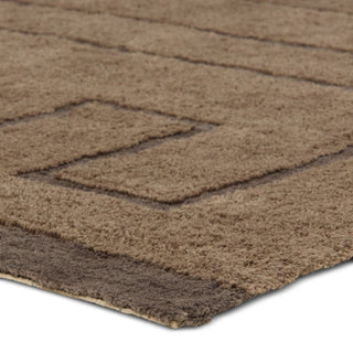 Jaipur Living Aibel Ziyan AIB04 Brown Machine Washable Area Rug Corner Image