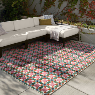 Jaipur Living Alina Alik ALI02 Multicolor/Blue Area Rug Lifestyle Image