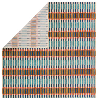 Jaipur Living Alina Notch ALI03 Blue/Orange Area Rug Backing Image