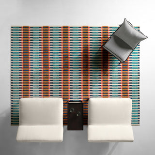 Jaipur Living Alina Notch ALI03 Blue/Orange Area Rug Lifestyle Image 2