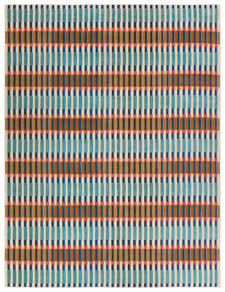 Jaipur Living Alina Notch ALI03 Blue/Orange Area Rug main image