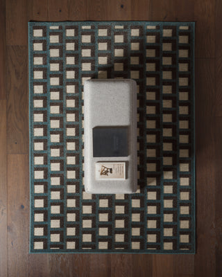 Jaipur Living Alina Aveline ALI07 Blue Area Rug Lifestyle Image