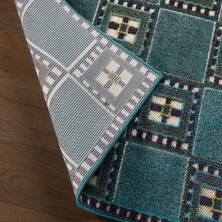 Jaipur Living Alina Morrigan ALI09 Blue Area Rug Lifestyle Image Feature