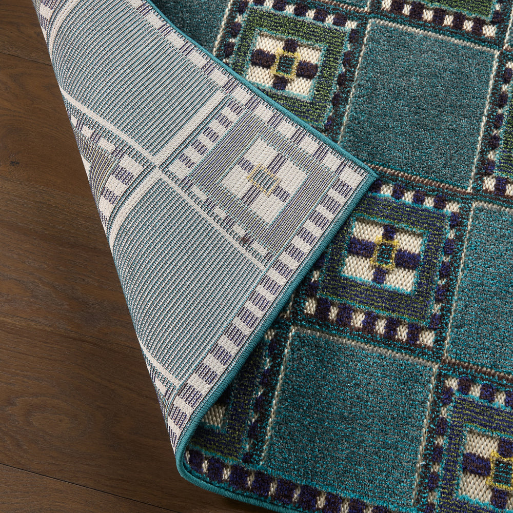Jaipur Living Alina Morrigan ALI09 Blue Area Rug Lifestyle Image Feature