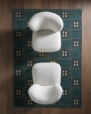 Jaipur Living Alina Morrigan ALI09 Blue Area Rug Lifestyle Image