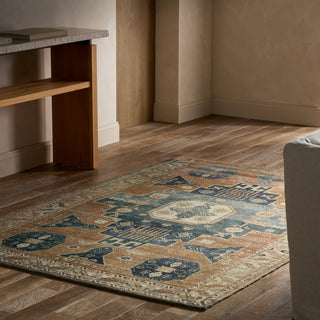 Jaipur Living Amata By House Sprucing Amorino AMT01 Tan / Navy Area Rug Lifestyle Image 3