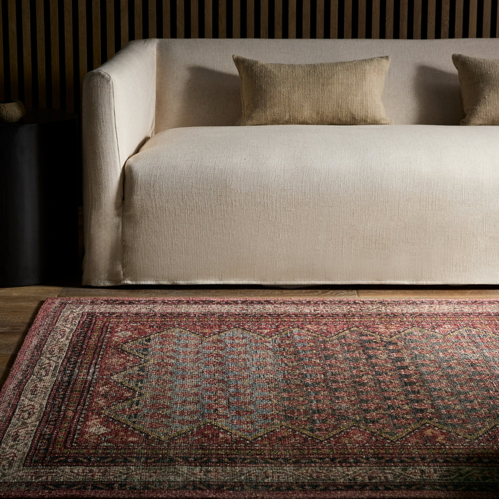 Jaipur Living Amata By House Sprucing Stellina AMT02 Red / Blue Area Rug Lifestyle Image Feature