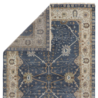 Jaipur Living Anise Princeton ANS02 Dark Blue/Beige Area Rug Backing Image