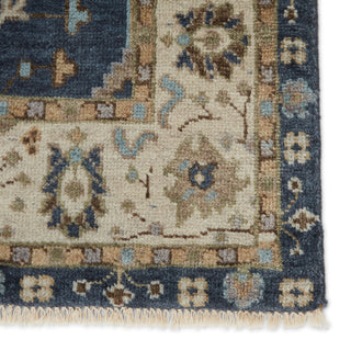 Jaipur Living Anise Princeton ANS02 Dark Blue/Beige Area Rug Detail Image