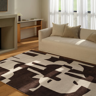 Jaipur Living Anthem Noverre ANT04 Brown Machine Washable Area Rug Room Scene Feature