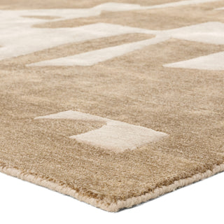 Jaipur Living Anthem Noverre ANT05 Tan Machine Washable Area Rug Corner Image