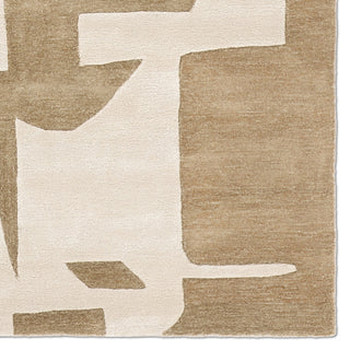 Jaipur Living Anthem Noverre ANT05 Tan Machine Washable Area Rug Detail Image