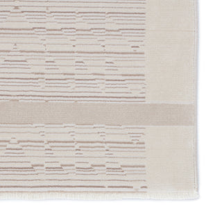 Jaipur Living Aura Linus AUR07 Cream/Light Taupe Area Rug Detail Image