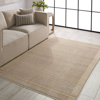 Jaipur Living Aura Linus AUR07 Cream/Light Taupe Area Rug Lifestyle Image