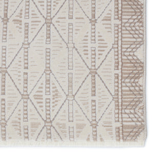 Jaipur Living Aura Ozias AUR08 Cream/Light Brown Area Rug Detail Image