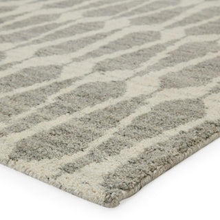 Jaipur Living Azland Sabot AZL04 Ivory/Light Gray Area Rug Corner Image